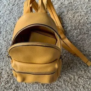 Coach | Bags | Mustard Yellow Mini Court Backpack With  display picture 1